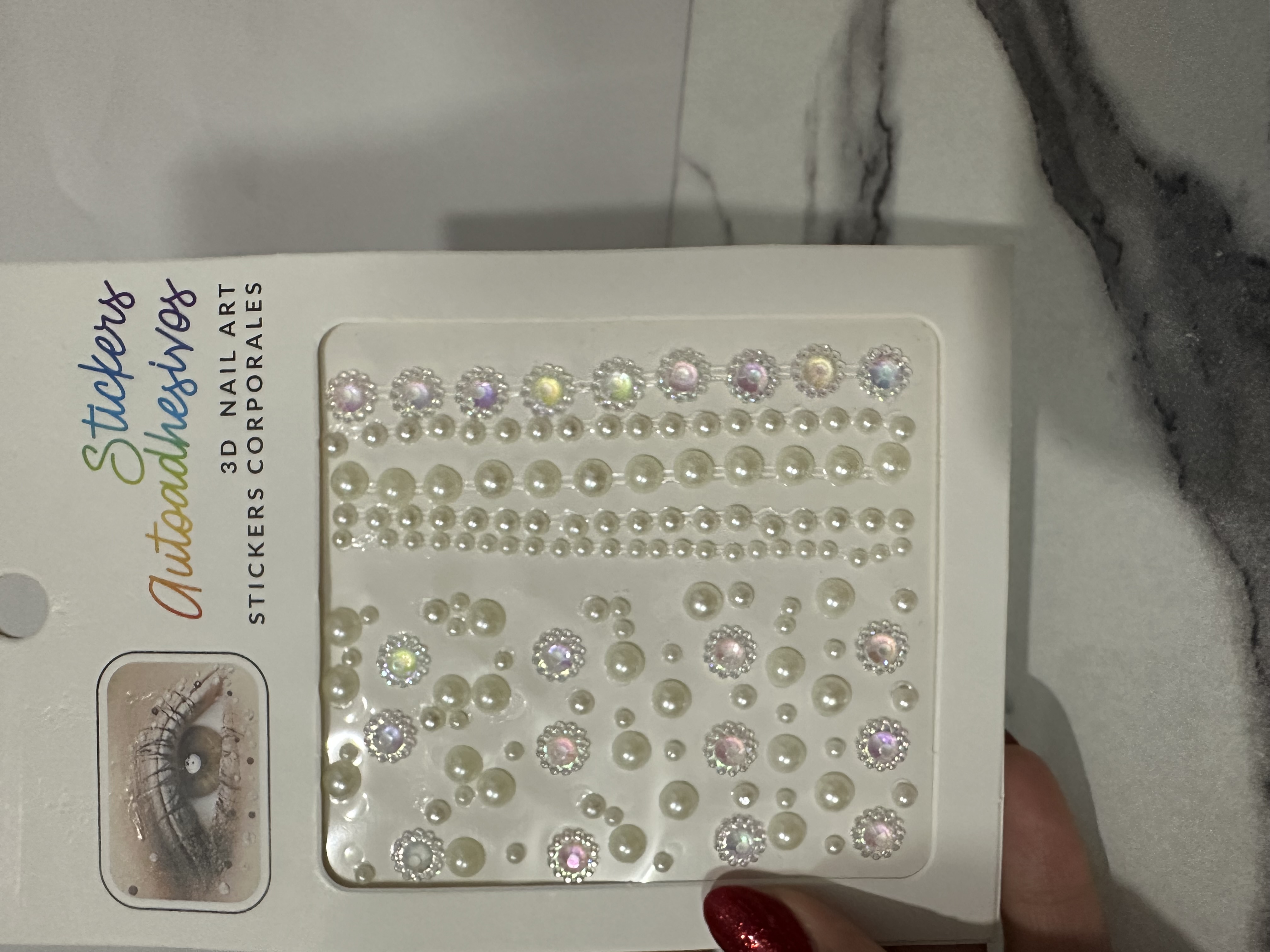 نگین چسبی صورت و مو
